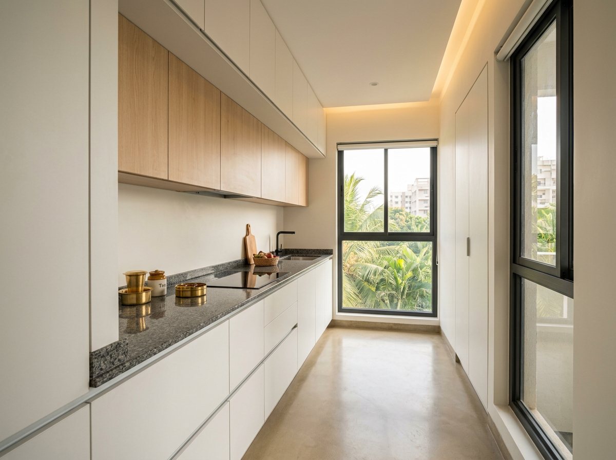A kitchen in the Minimalist style
