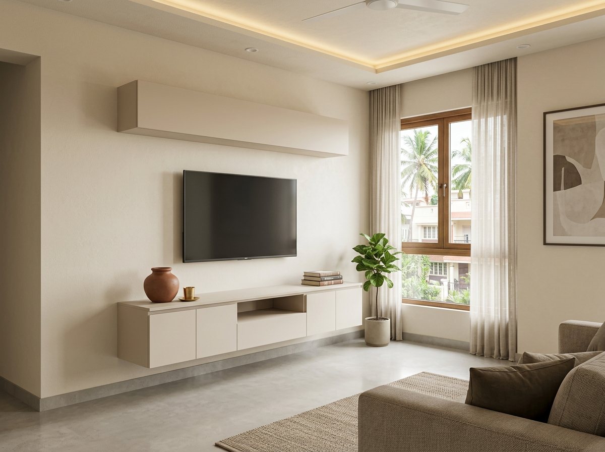 A living room in the Minimalist style