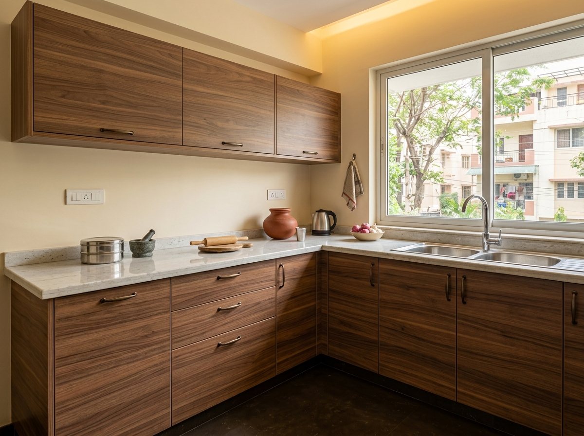 A kitchen in the Traditional style